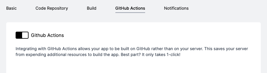 Enable GitHub Actions integration